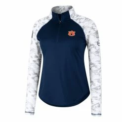 Colosseum Women's Navy Auburn Tigers OHT Military Appreciation Flash Arctic Camo Raglan Quarter-Zip Jacket -Colosseum Shop DSCO1151840361 1320 ALT2
