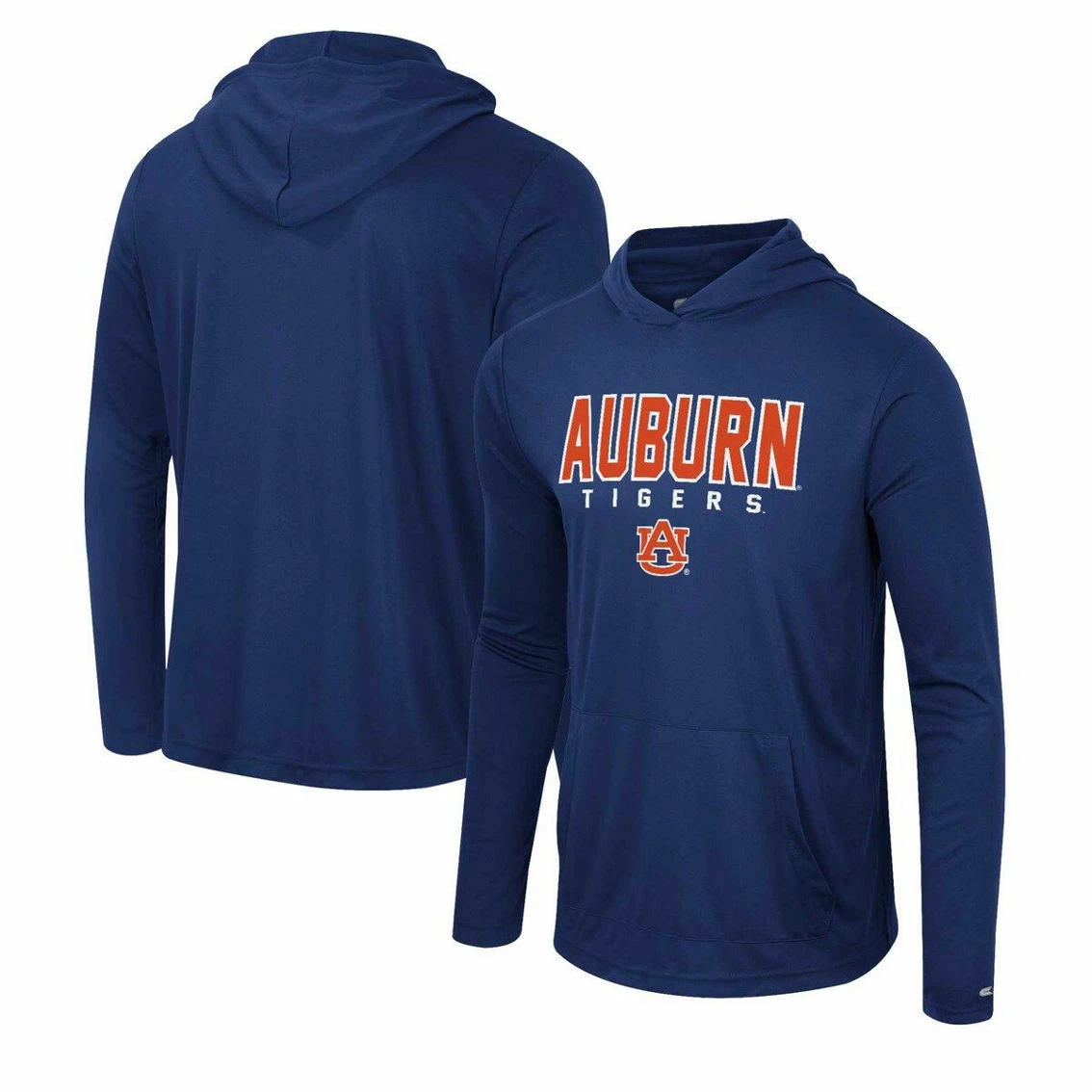 Colosseum Men's Navy Auburn Tigers Team Color Rival Hoodie Long Sleeve T-Shirt 1 Colosseum Men's Navy Auburn Tigers Team Color Rival Hoodie Long Sleeve T-Shirt