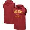 Colosseum Men's Heathered Cardinal Iowa State Cyclones Varsity Hoodie Tank Top
