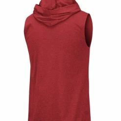 Colosseum Men's Heathered Cardinal Iowa State Cyclones Varsity Hoodie Tank Top -Colosseum Shop DSCO1152055786 4633 ALT3