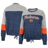 Colosseum Women's Navy Auburn Tigers Joanna Tie Front Long Sleeve T-Shirt