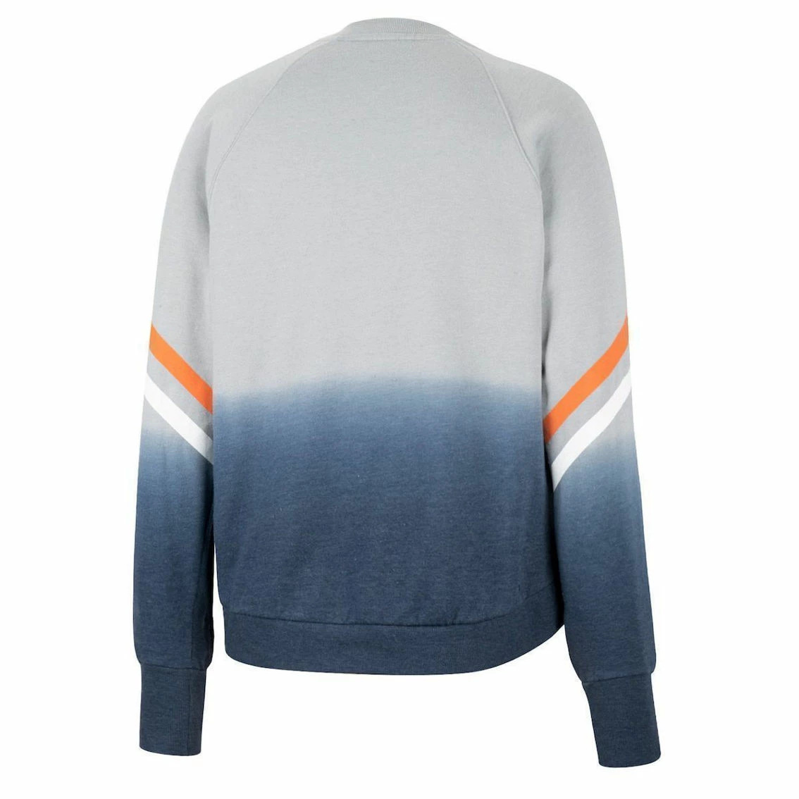 Colosseum Women's Gray Auburn Tigers Cue Cards Dip-Dye Raglan Pullover Sweatshirt 4 Colosseum Women's Gray Auburn Tigers Cue Cards Dip-Dye Raglan Pullover Sweatshirt - Image 4