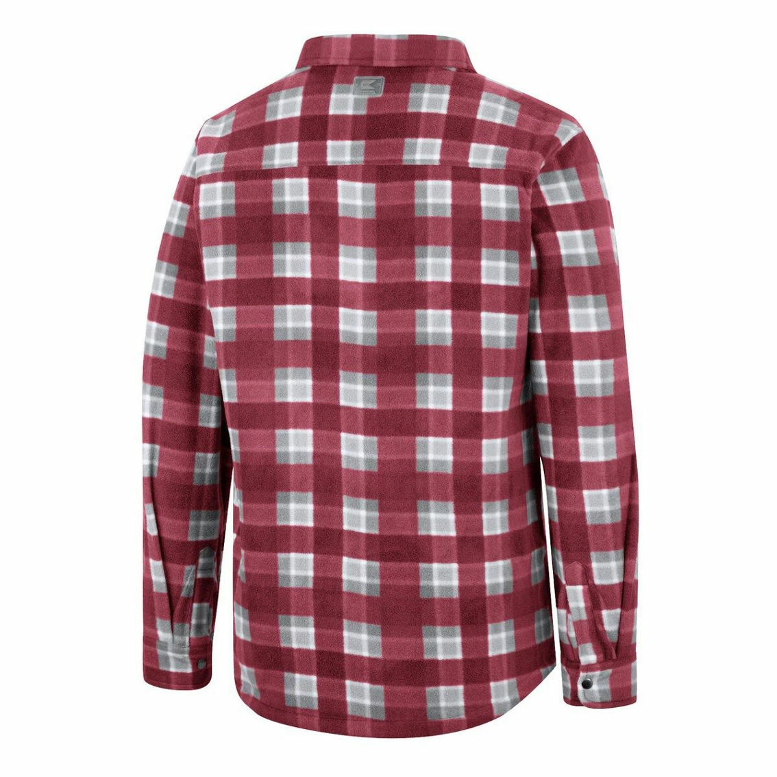 Colosseum Men's Cardinal/White Arkansas Razorbacks Ellis Plaid Full-Snap Shirt Jacket 4 Colosseum Men's Cardinal/White Arkansas Razorbacks Ellis Plaid Full-Snap Shirt Jacket - Image 4