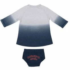 Colosseum Newborn & Infant Gray/Navy Auburn Tigers Hand In Hand Ombre Dress & Bloomers Set -Colosseum Shop DSCO1152433814 1927 ALT3