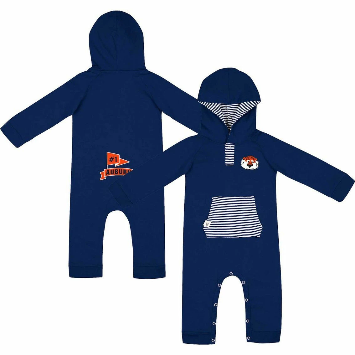 Colosseum Infant Navy Auburn Tigers Whowonkas Raglan Long Sleeve Hoodie Jumper 2 Colosseum Infant Navy Auburn Tigers Whowonkas Raglan Long Sleeve Hoodie Jumper - Image 2