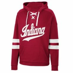 Colosseum Men's Crimson Indiana Hoosiers Lace-Up 4.0 Pullover Hoodie 6 Colosseum Men's Crimson Indiana Hoosiers Lace-Up 4.0 Pullover Hoodie -Colosseum Shop DSCO1152636874 2840 ALT2