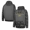 Men's Colosseum Charcoal Arkansas Razorbacks OHT Military Appreciation Camo Stack Raglan Pullover Hoodie