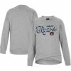 Colosseum Youth Heather Gray Auburn Tigers Whohoopers Bling Crossover Pullover Sweatshirt