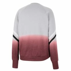 Colosseum Women's Gray Indiana Hoosiers Cue Cards Dip-Dye Raglan Pullover Sweatshirt -Colosseum Shop DSCO1153011003 1927 ALT3