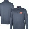Colosseum Men's Navy Auburn Tigers Logo Quarter-Zip Windshirt