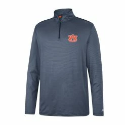 Colosseum Men's Navy Auburn Tigers Logo Quarter-Zip Windshirt -Colosseum Shop DSCO1153013019 1320 ALT2
