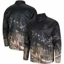 Colosseum Men's Black/Realtree Camo Arizona Wildcats Quarter-Zip Jacket