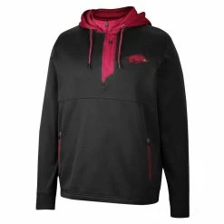 Colosseum Men's Black Arkansas Razorbacks Luge 3.0 Quarter-Zip Hoodie 6 Colosseum Men's Black Arkansas Razorbacks Luge 3.0 Quarter-Zip Hoodie -Colosseum Shop DSCO1153019519 1007 ALT2