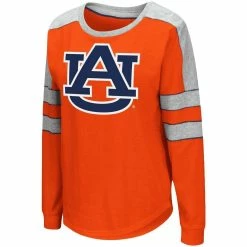 Colosseum Women's Orange Auburn Tigers Trey Dolman Long Sleeve T-Shirt -Colosseum Shop DSCO1153020167 2294 ALT2