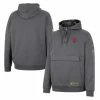 Colosseum Men's Charcoal Indiana Hoosiers OHT Military Appreciation Quarter-Zip Hoodie