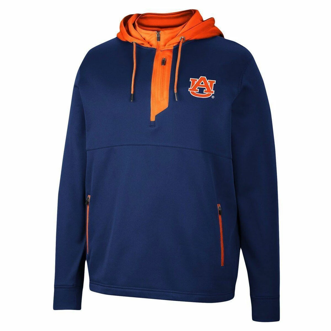 Colosseum Men's Navy Auburn Tigers Luge 3.0 Quarter-Zip Hoodie 3 Colosseum Men's Navy Auburn Tigers Luge 3.0 Quarter-Zip Hoodie - Image 3