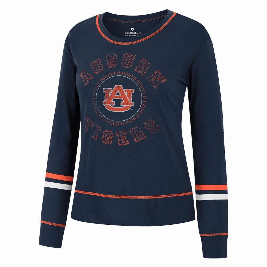 Colosseum Women's Navy Auburn Tigers Heathrow Super Soft Long Sleeve T-Shirt 3 Colosseum Women's Navy Auburn Tigers Heathrow Super Soft Long Sleeve T-Shirt - Image 3