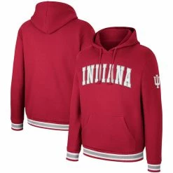 Colosseum Men's Crimson Indiana Hoosiers Varsity Arch Pullover Hoodie