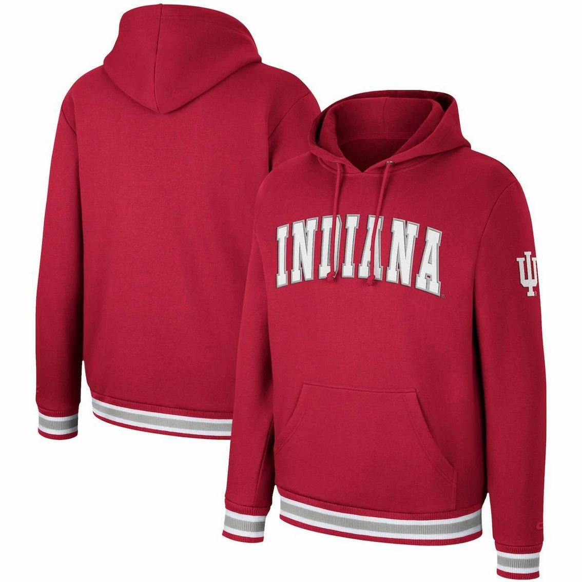 Colosseum Men's Crimson Indiana Hoosiers Varsity Arch Pullover Hoodie 2 Colosseum Men's Crimson Indiana Hoosiers Varsity Arch Pullover Hoodie - Image 2