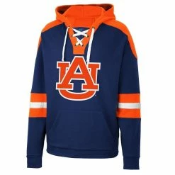 Colosseum Men's Navy Auburn Tigers Lace-Up 4.0 Pullover Hoodie -Colosseum Shop DSCO1153027510 1320 ALT2