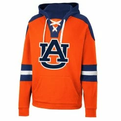 Colosseum Men's Orange Auburn Tigers Lace-Up 4.0 Pullover Hoodie -Colosseum Shop DSCO1153028294 2294 ALT2
