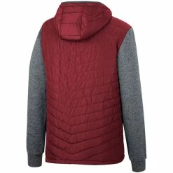 Colosseum Men's Cardinal/Charcoal Iowa State Cyclones Course Herringbone Full-Zip Hoodie -Colosseum Shop DSCO1155769658 4633 ALT3