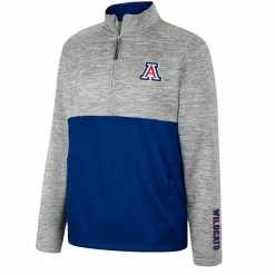 Colosseum Men's Gray Arizona Wildcats John Half-Zip Jacket -Colosseum Shop DSCO1156133028 1927 ALT2
