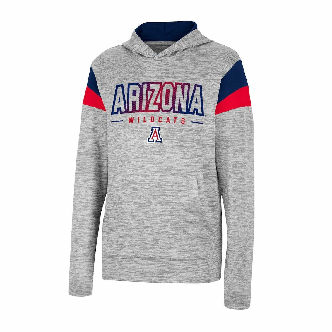 Colosseum Youth Heather Gray Arizona Wildcats Tartookas Long Sleeve Hoodie T-Shirt 3 Colosseum Youth Heather Gray Arizona Wildcats Tartookas Long Sleeve Hoodie T-Shirt - Image 3