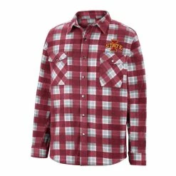 Men's Colosseum Cardinal/White Iowa State Cyclones Ellis Plaid Full-Snap Shirt Jacket 6 Men's Colosseum Cardinal/White Iowa State Cyclones Ellis Plaid Full-Snap Shirt Jacket -Colosseum Shop DSCO1156318537 M9JC ALT2