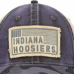 Colosseum Men's Charcoal Indiana Hoosiers OHT Military Appreciation United Trucker Snapback Hat -Colosseum Shop DSCO1156873525 1904 ALT2