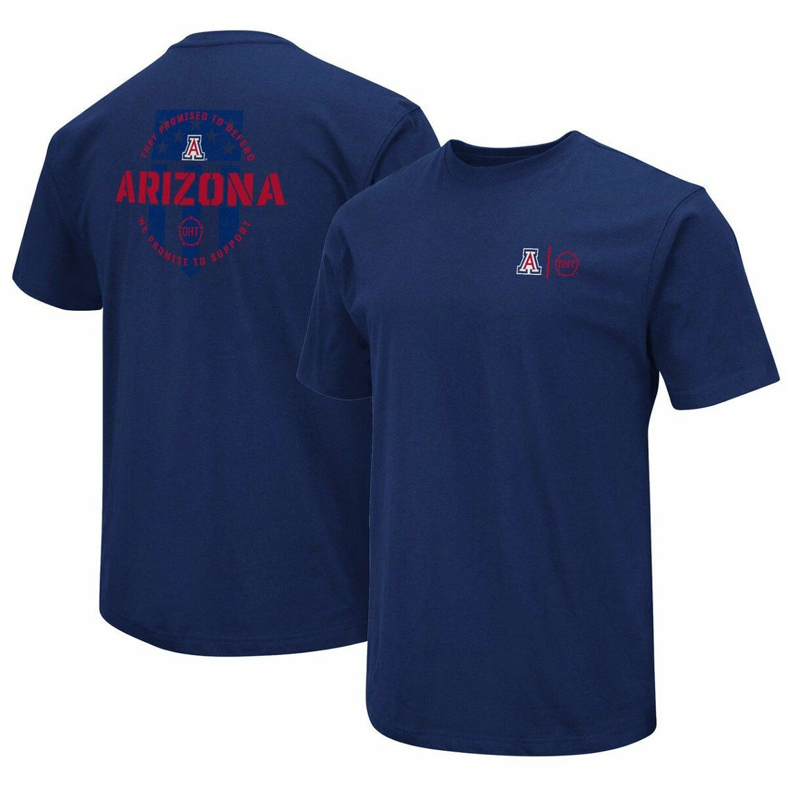Colosseum Men's Navy Arizona Wildcats OHT Military Appreciation T-Shirt 1 Colosseum Men's Navy Arizona Wildcats OHT Military Appreciation T-Shirt