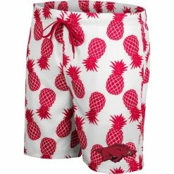 Colosseum Men's White/Cardinal Arkansas Razorbacks Pineapple Swim Shorts 6 Colosseum Men's White/Cardinal Arkansas Razorbacks Pineapple Swim Shorts -Colosseum Shop DSCO1159718337 3550 ALT2
