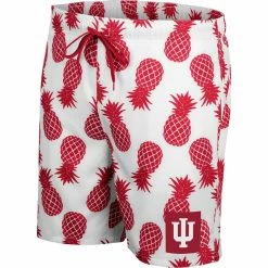 Colosseum Men's White/Crimson Indiana Hoosiers Pineapple Swim Shorts -Colosseum Shop DSCO1159739326 3550 ALT2