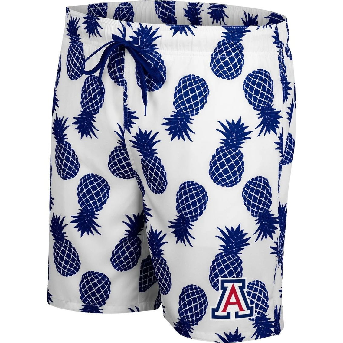 Colosseum Men's White/Navy Arizona Wildcats Pineapple Swim Shorts 3 Colosseum Men's White/Navy Arizona Wildcats Pineapple Swim Shorts - Image 3