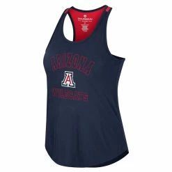Colosseum Women's Navy Arizona Wildcats 10 Days Racerback Scoop Neck Tank Top -Colosseum Shop DSCO1160174152 1320 ALT2