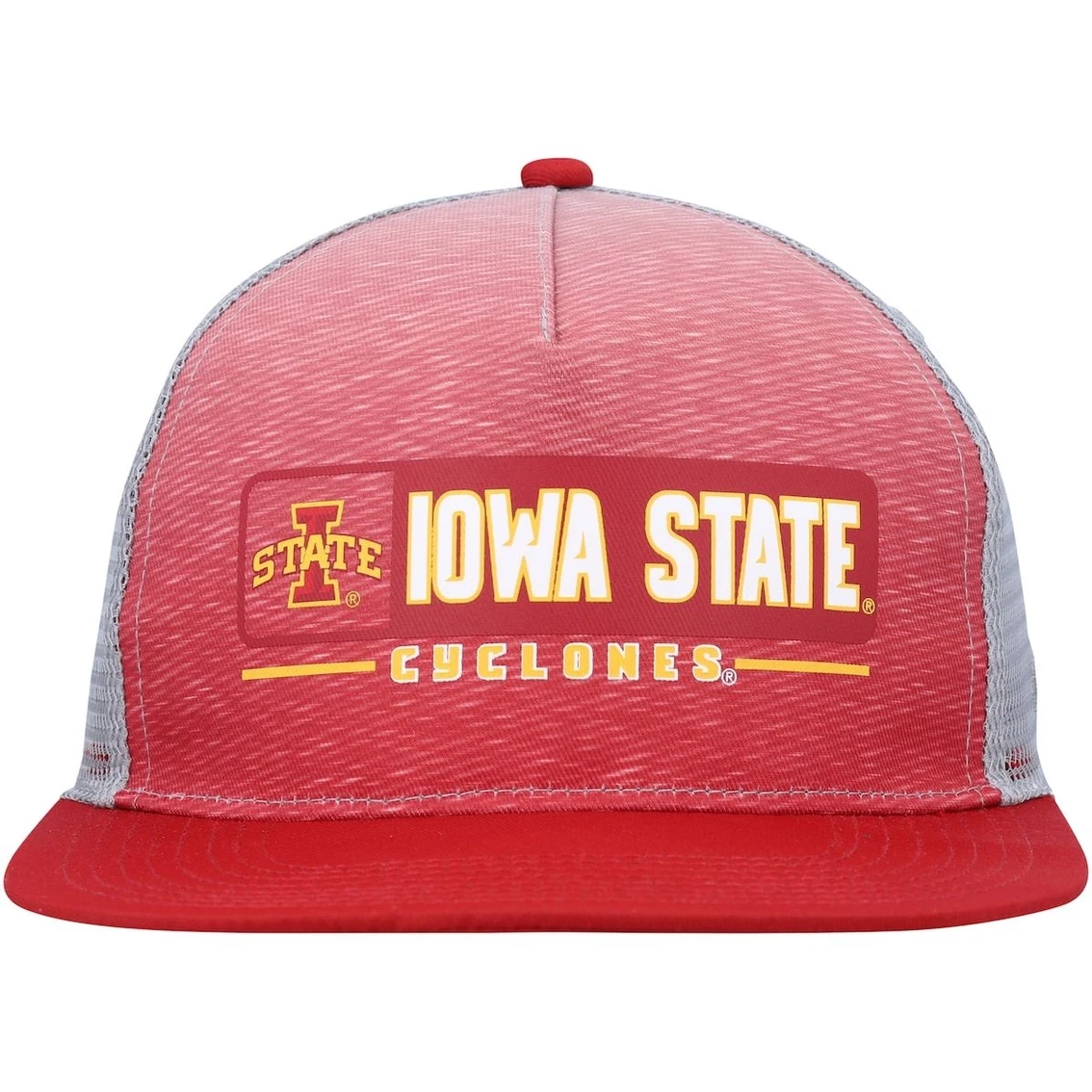 Colosseum Men's Cardinal/Gray Iowa State Cyclones Snapback Hat 3 Colosseum Men's Cardinal/Gray Iowa State Cyclones Snapback Hat - Image 3