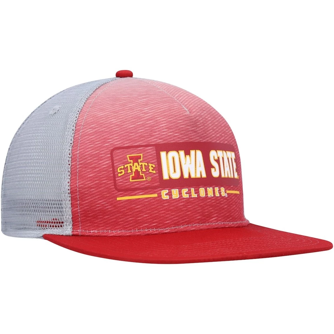 Colosseum Men's Cardinal/Gray Iowa State Cyclones Snapback Hat 4 Colosseum Men's Cardinal/Gray Iowa State Cyclones Snapback Hat - Image 4